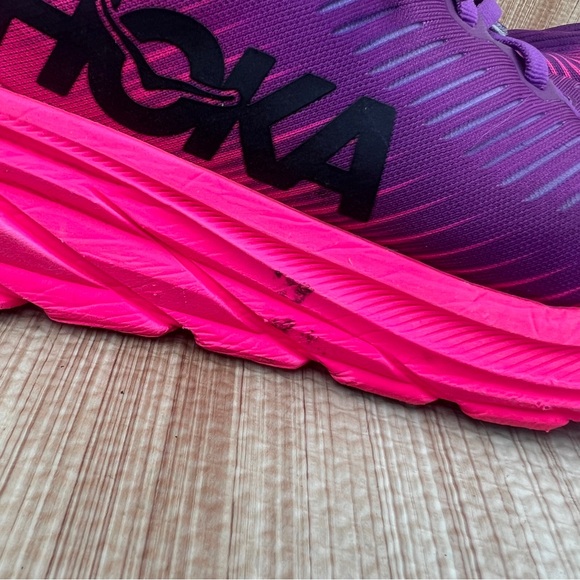 Hoka Women's Athletic Shoes in Purple and Hot Pink - Picture 2 of 13